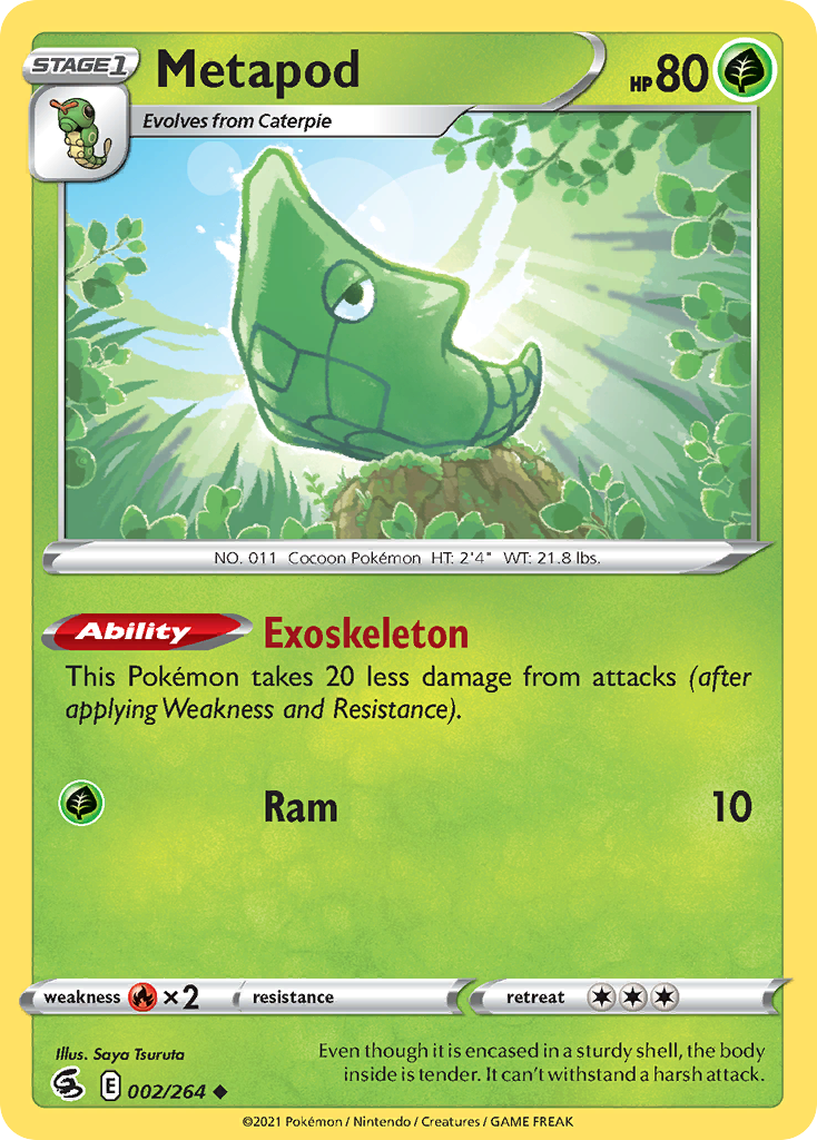 Metapod Pokémon card