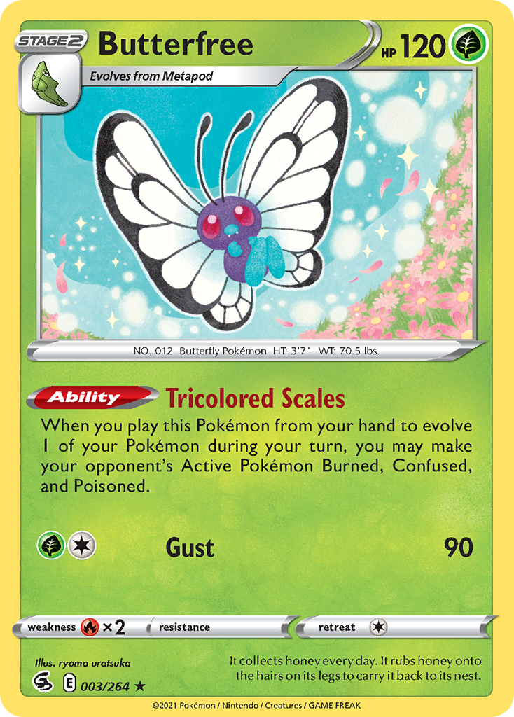 Butterfree Pokémon card