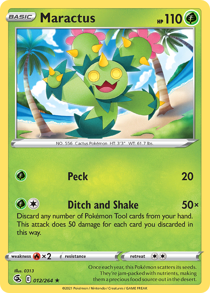 Maractus Pokémon card