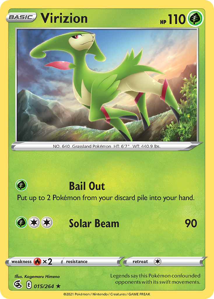 Virizion Pokémon card