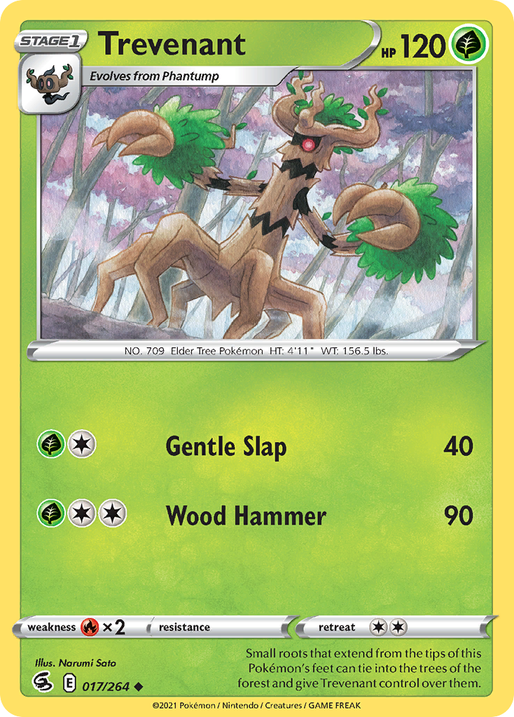 Trevenant Pokémon card