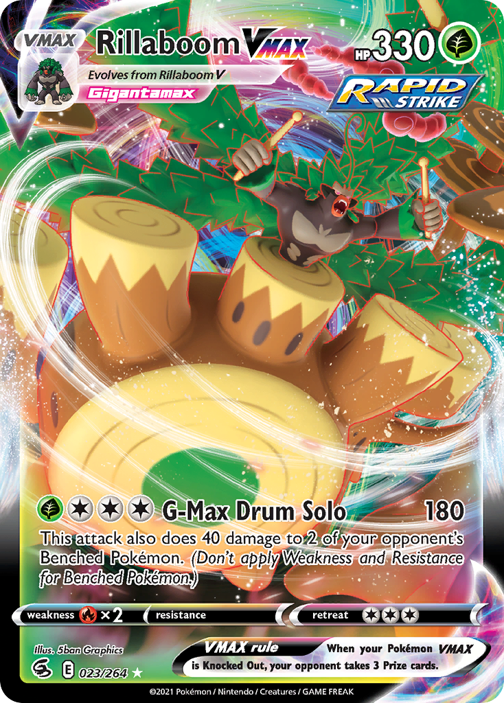 Rillaboom VMAX Pokémon card