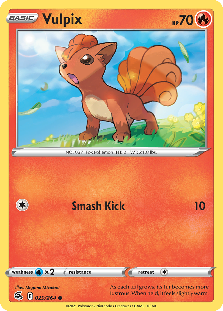 Vulpix Pokémon card