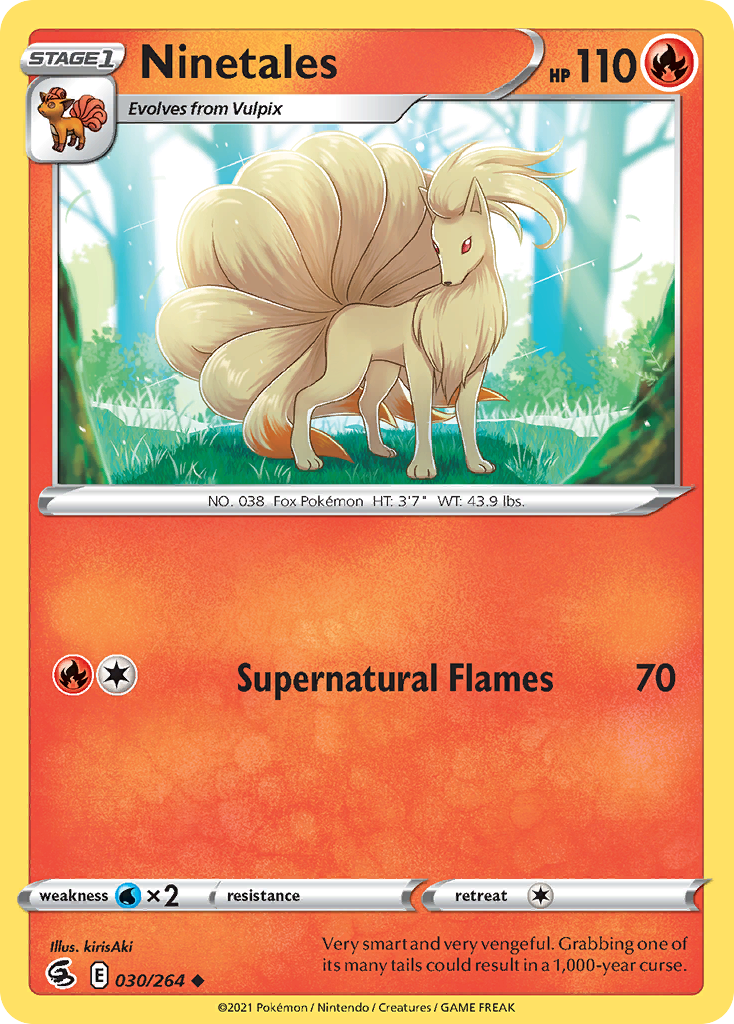 Ninetales Pokémon card