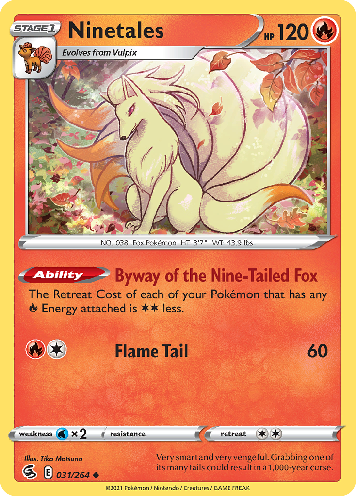 Ninetales Pokémon card