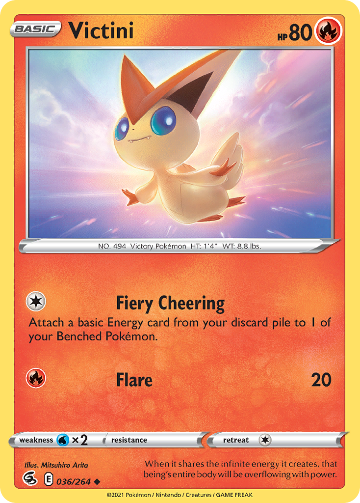 Victini Pokémon card