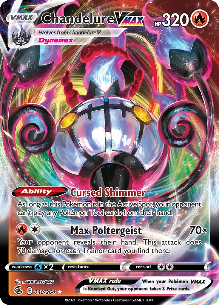 Chandelure VMAX Pokémon card