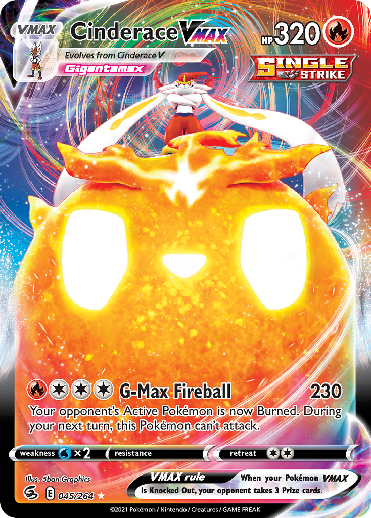 Cinderace VMAX Pokémon card