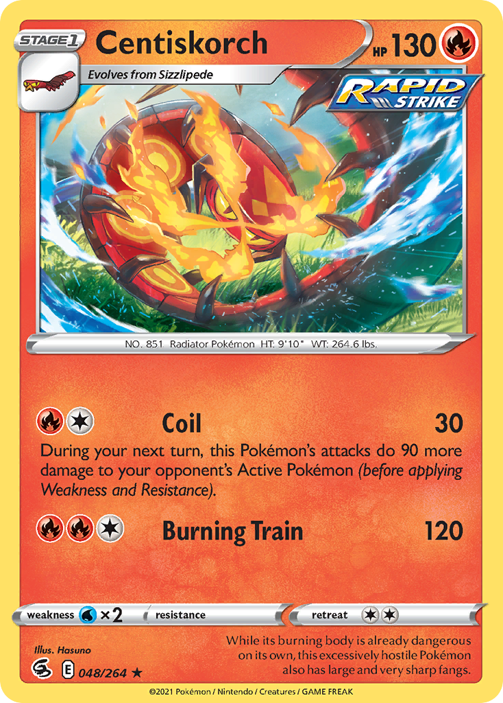Centiskorch Pokémon card