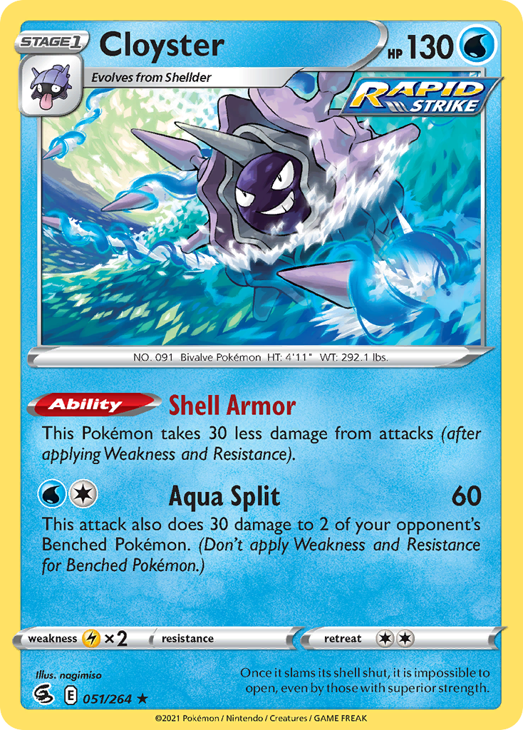 Cloyster Pokémon card