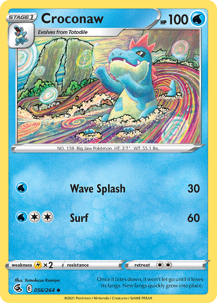 Croconaw Pokémon card