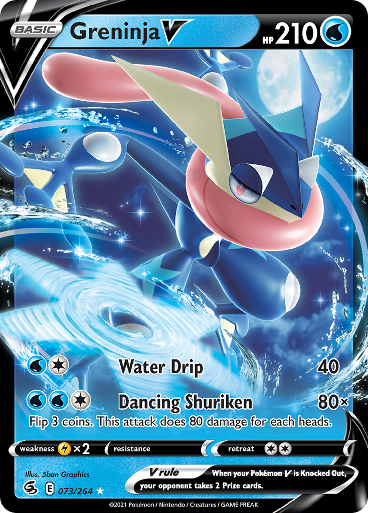 Greninja V Pokémon card