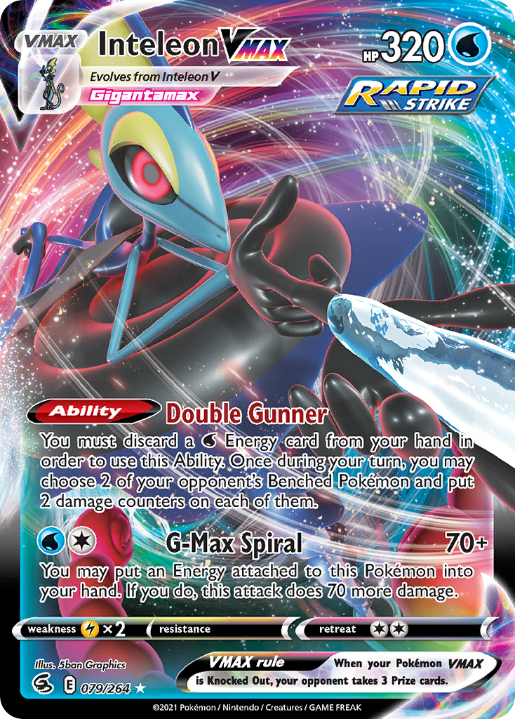 Inteleon VMAX Pokémon card