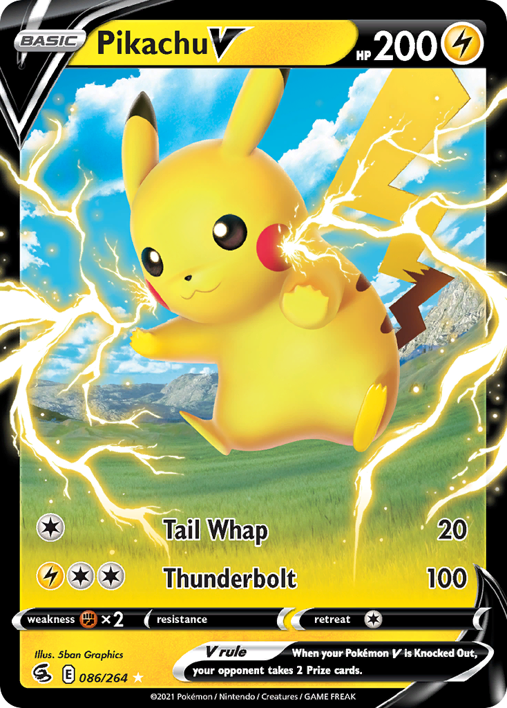 Pikachu V Pokémon card