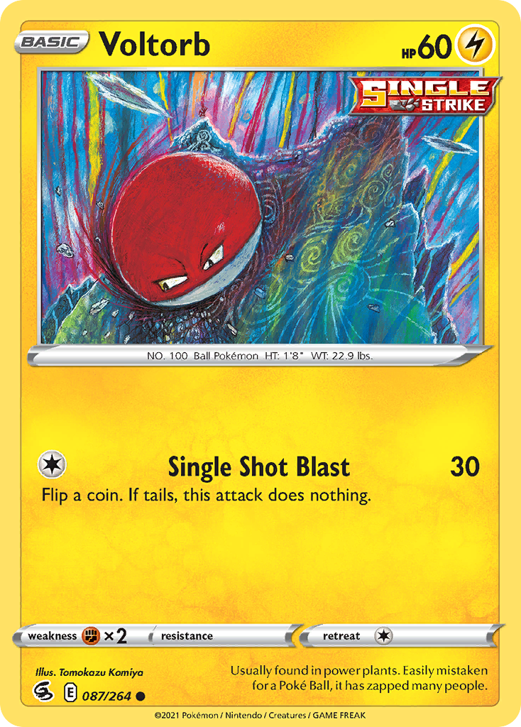 Voltorb Pokémon card
