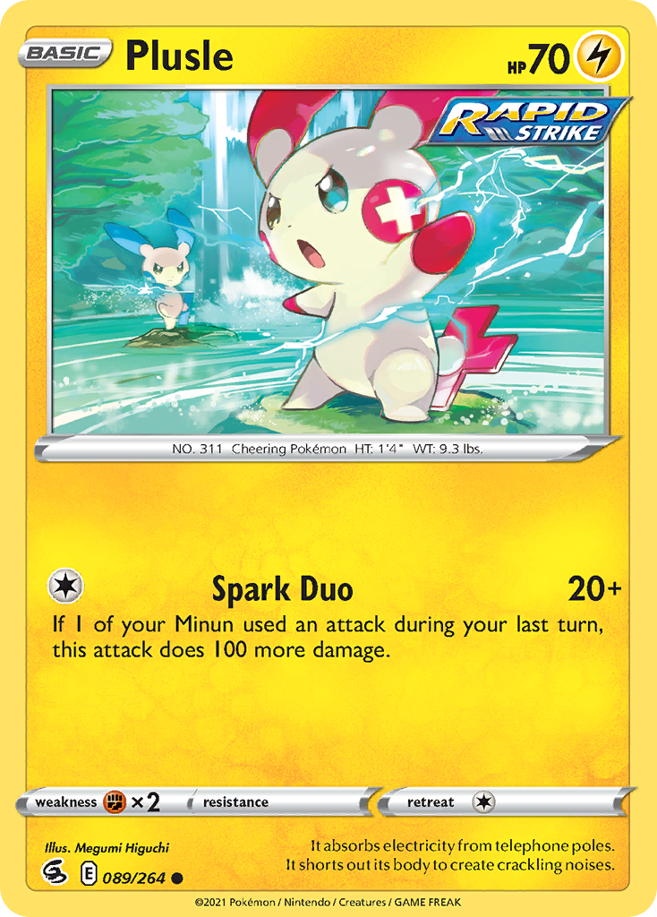 Plusle Pokémon card