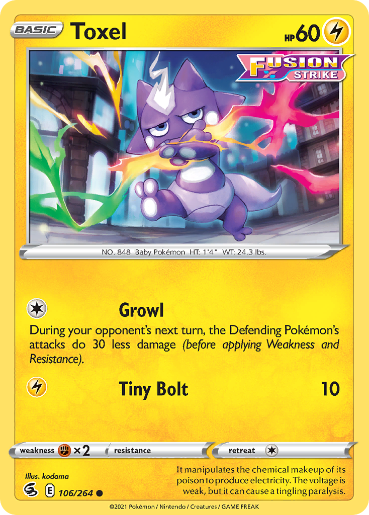 Toxel Pokémon card