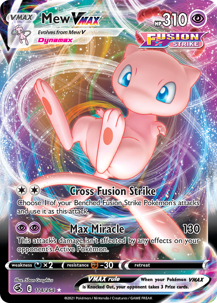 Mew VMAX Pokémon card