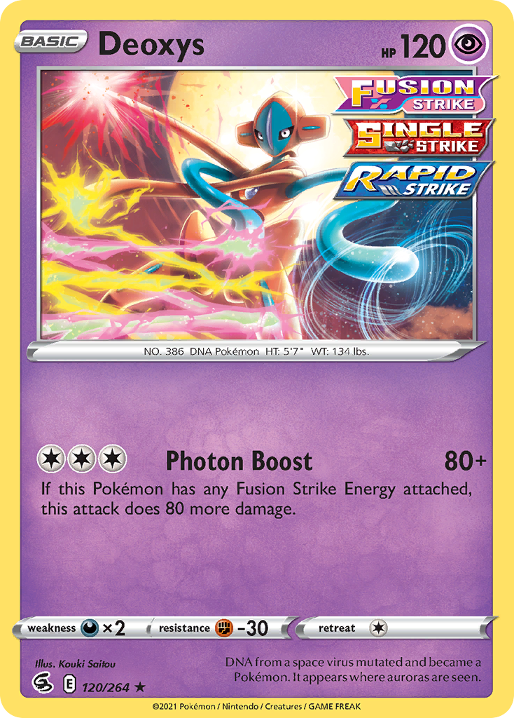Deoxys Pokémon card