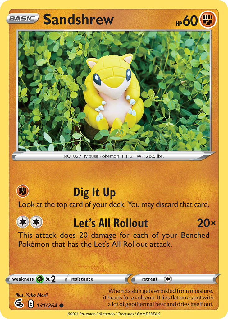 Sandshrew Pokémon card