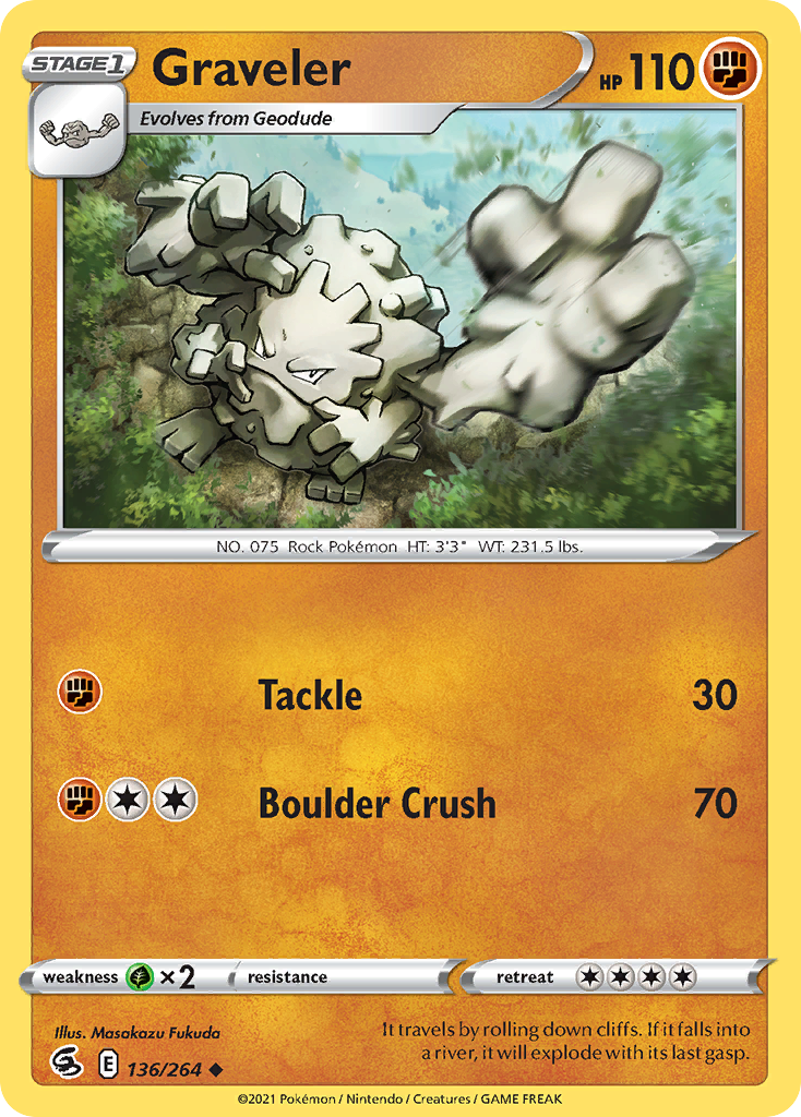 Graveler Pokémon card
