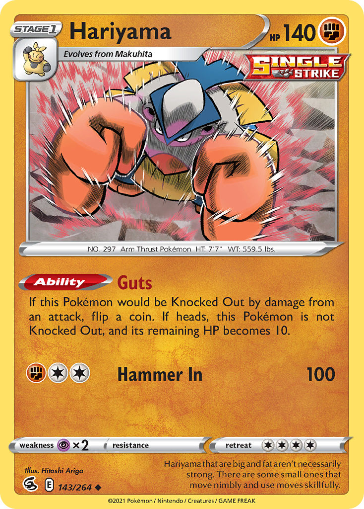 Hariyama Pokémon card
