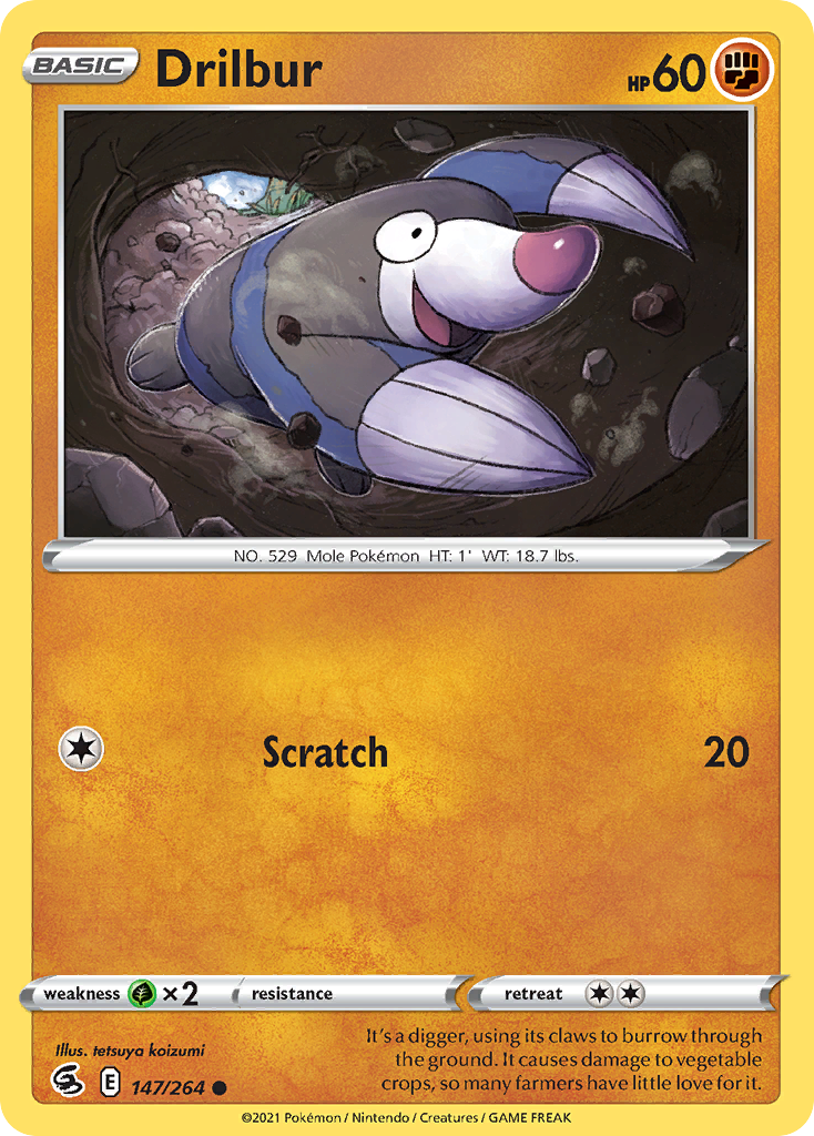 Drilbur Pokémon card