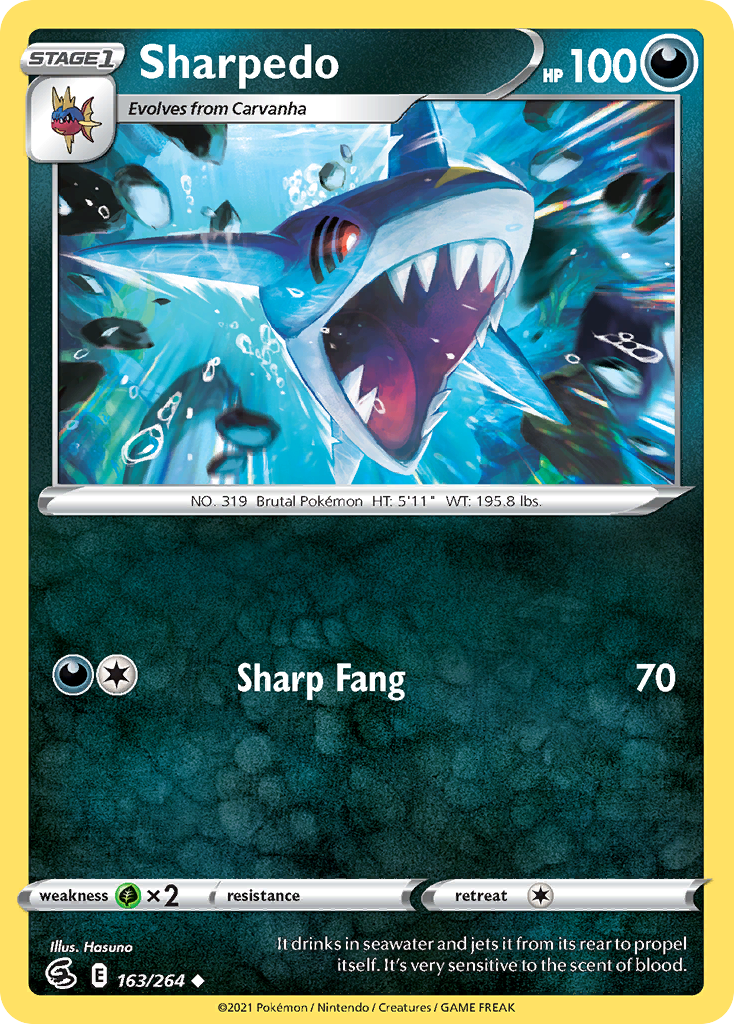 Sharpedo Pokémon card