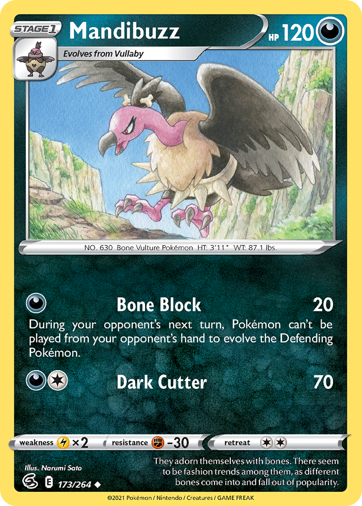 Mandibuzz Pokémon card