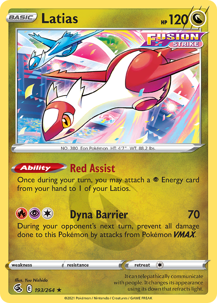 Latias Pokémon card