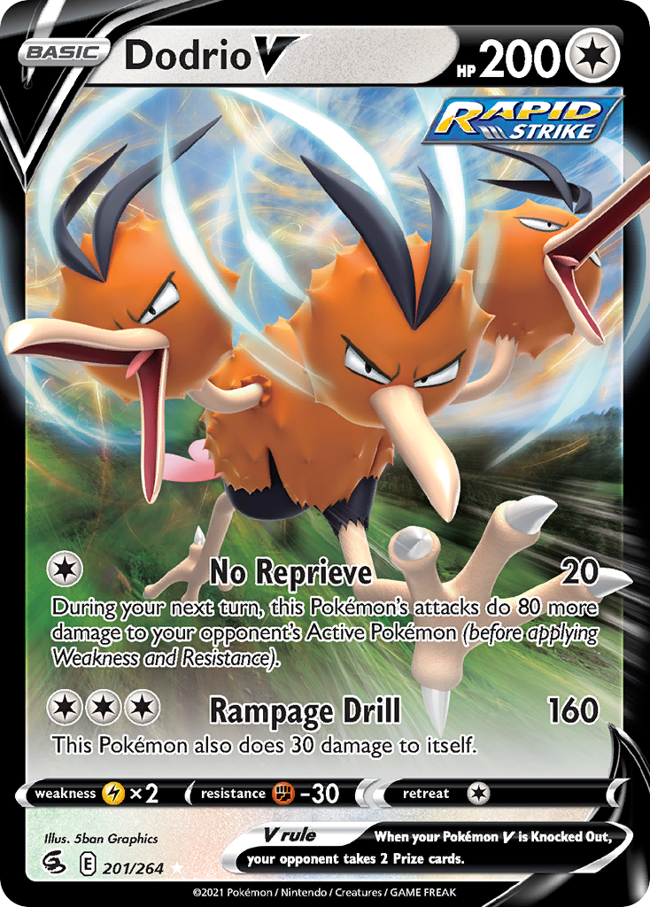 Dodrio V Pokémon card