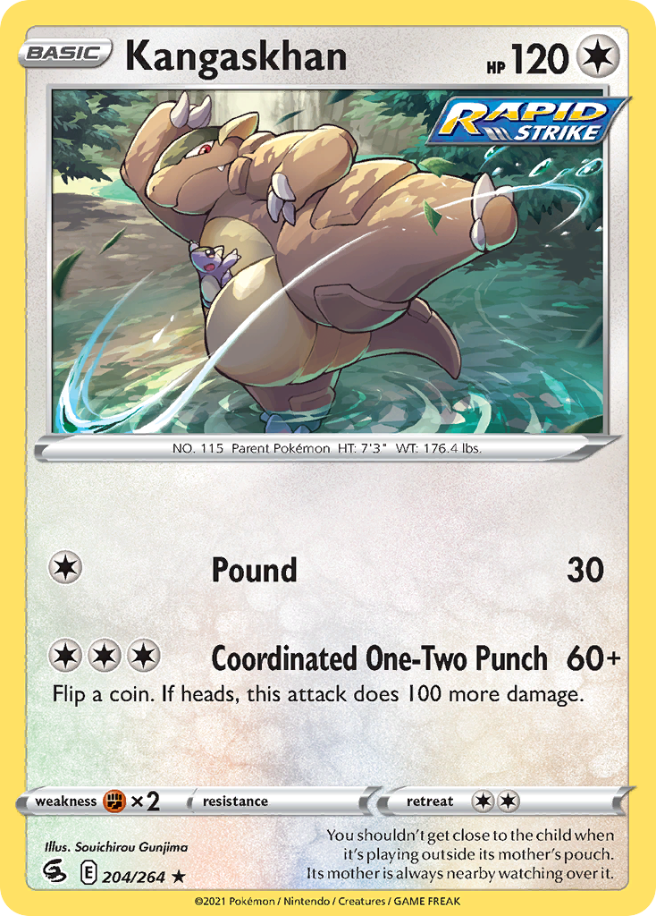 Kangaskhan Pokémon card