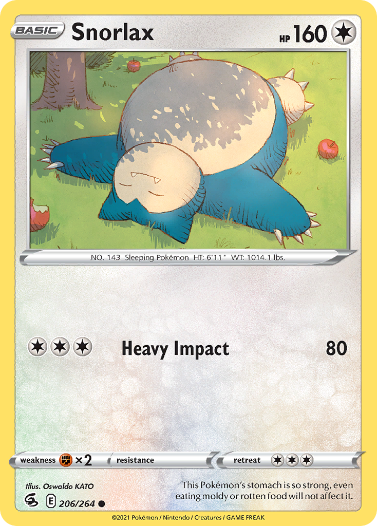 Snorlax Pokémon card