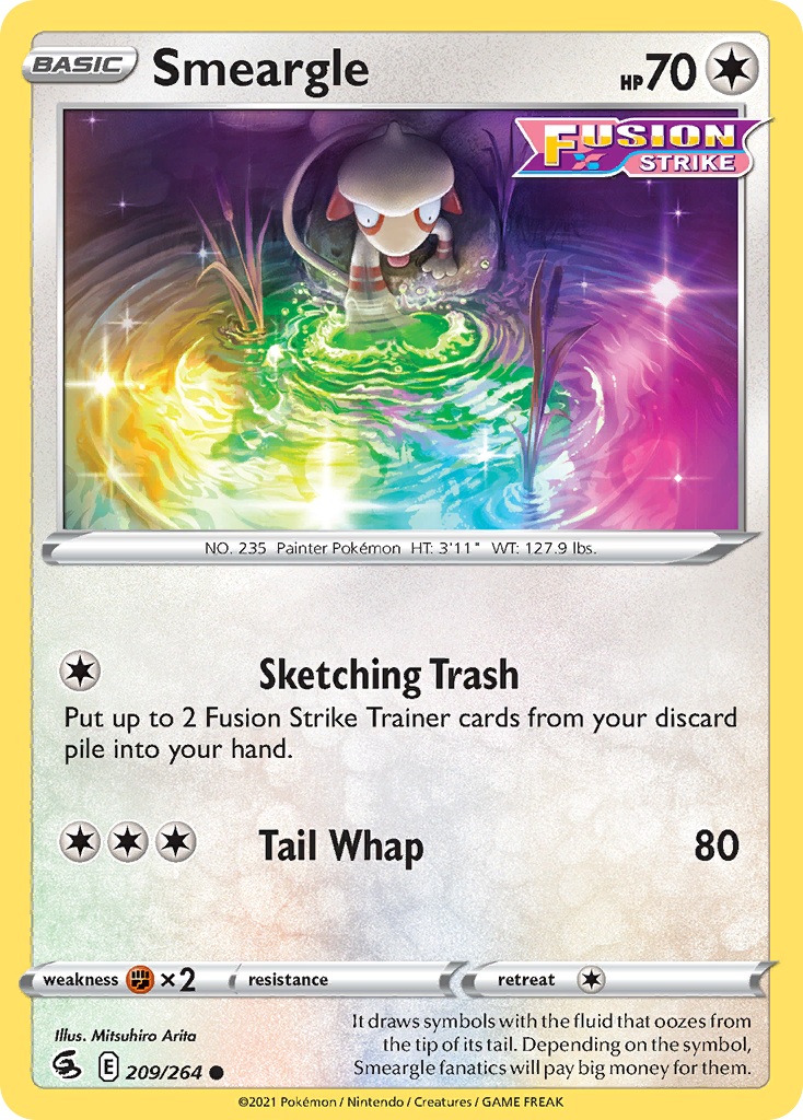 Smeargle Pokémon card