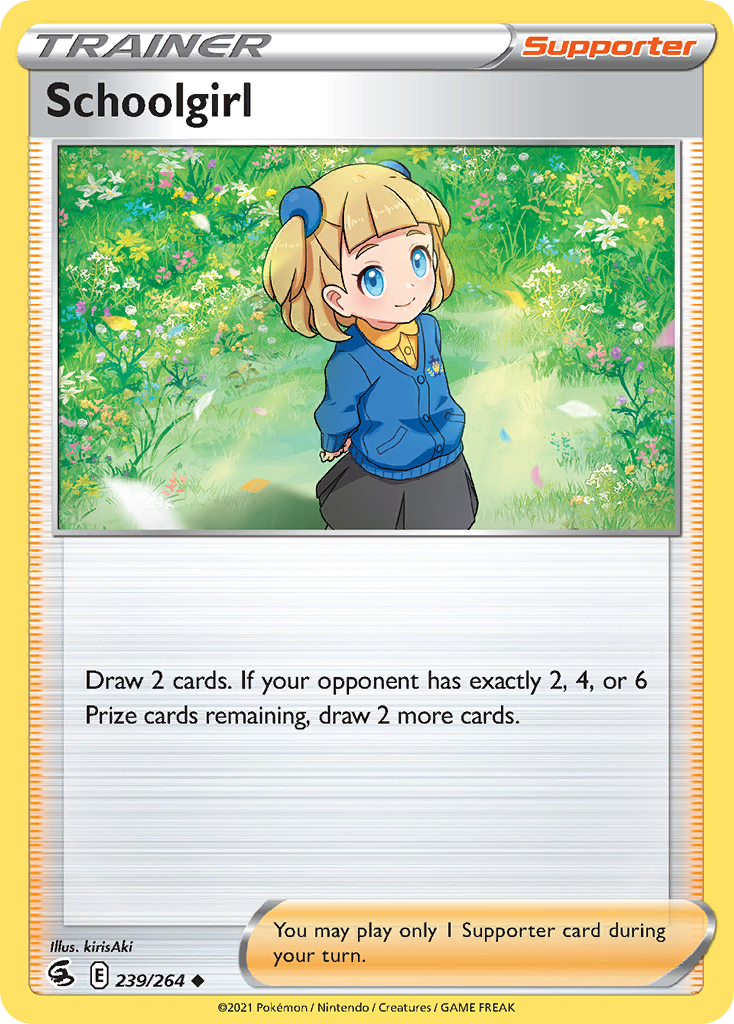Schoolgirl Pokémon card