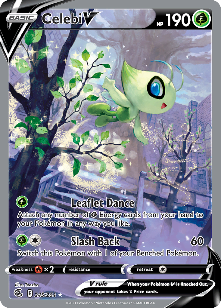 Celebi V Pokémon card