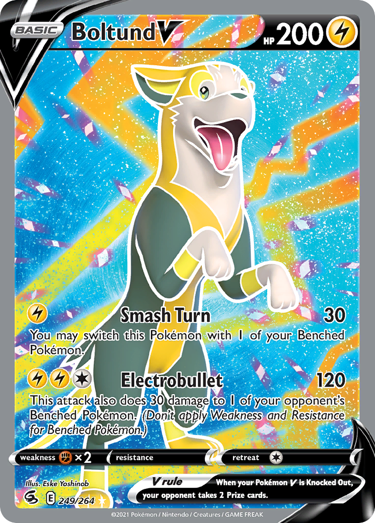 Boltund V Pokémon card