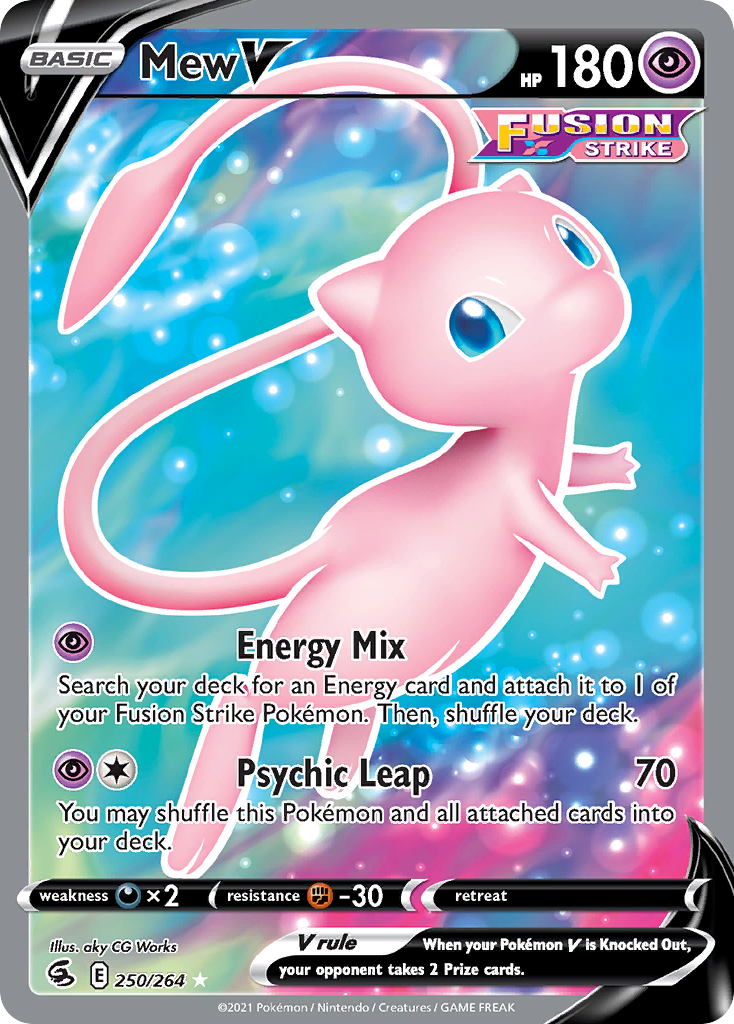 Mew V Pokémon card