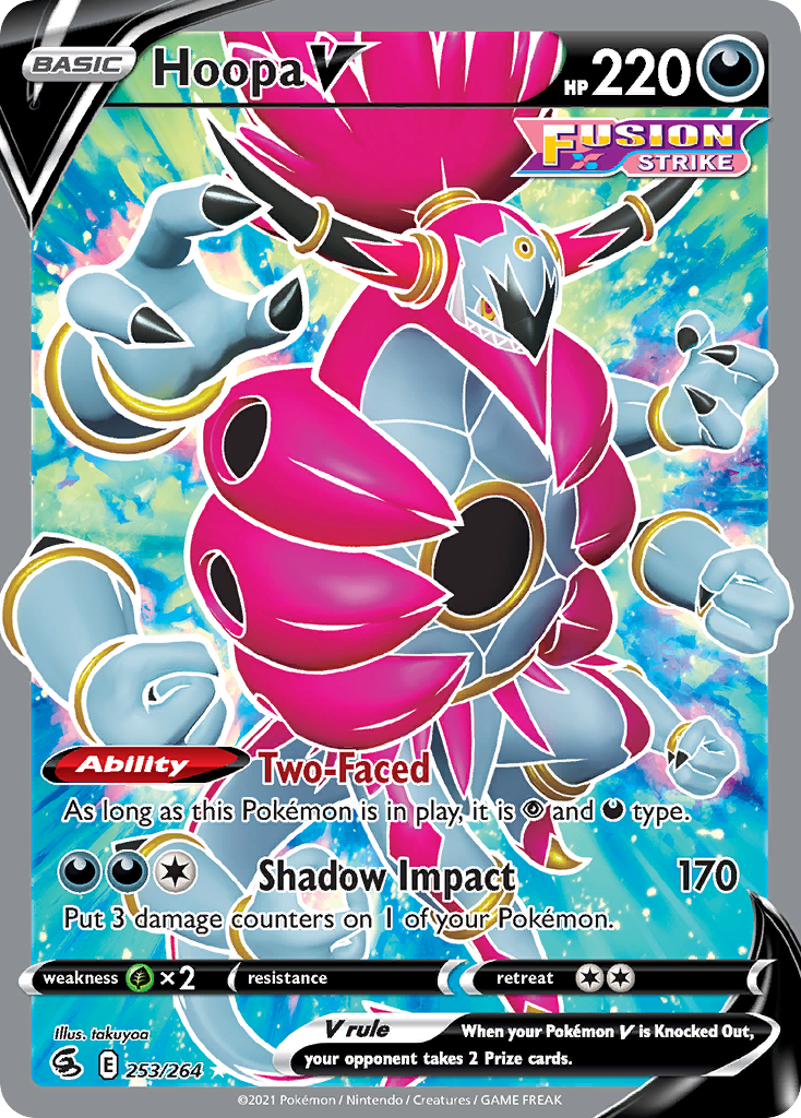 Hoopa V Pokémon card