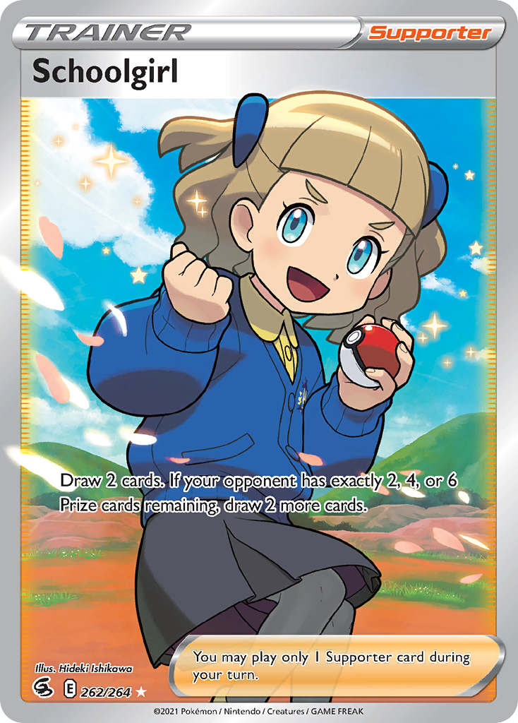 Schoolgirl Pokémon card
