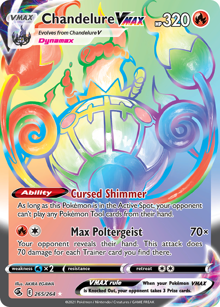 Chandelure VMAX Pokémon card
