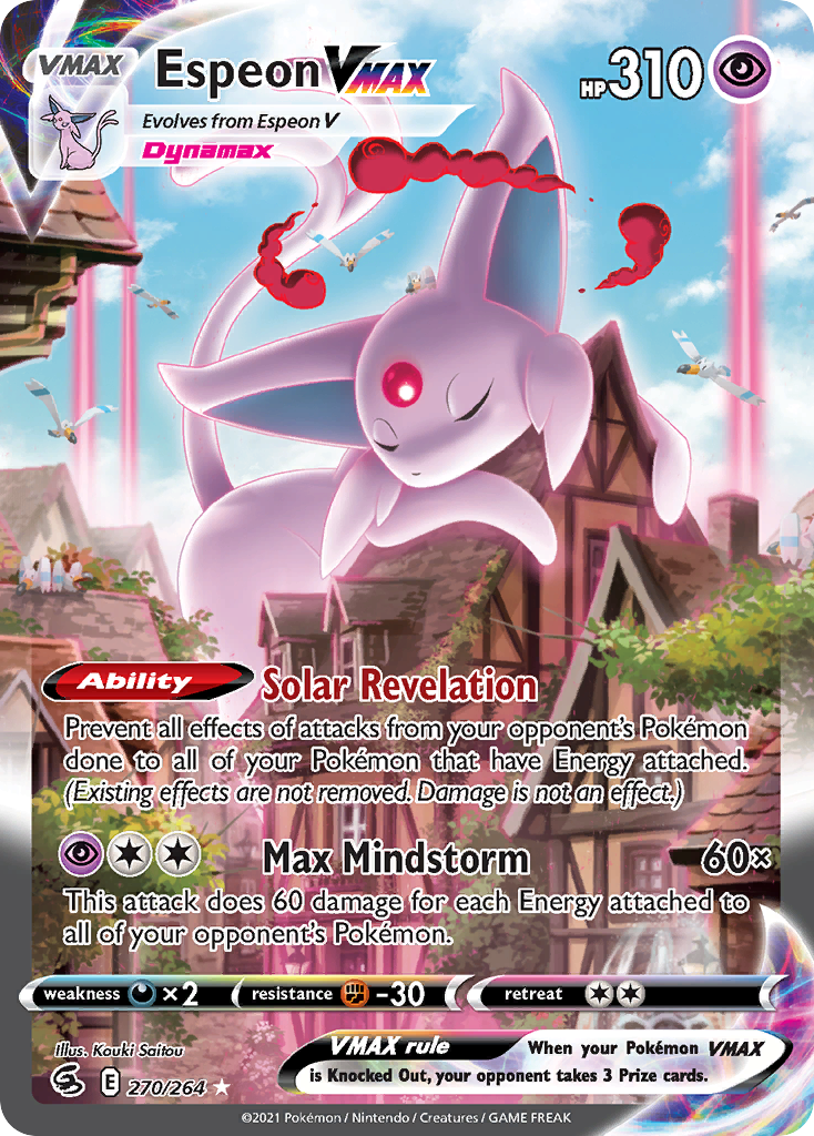 Espeon VMAX Pokémon card