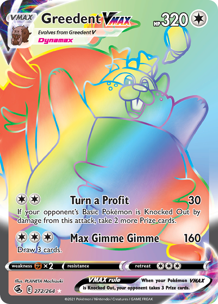 Greedent VMAX Pokémon card