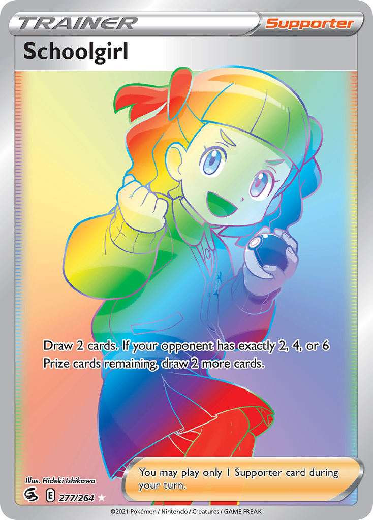 Schoolgirl Pokémon card