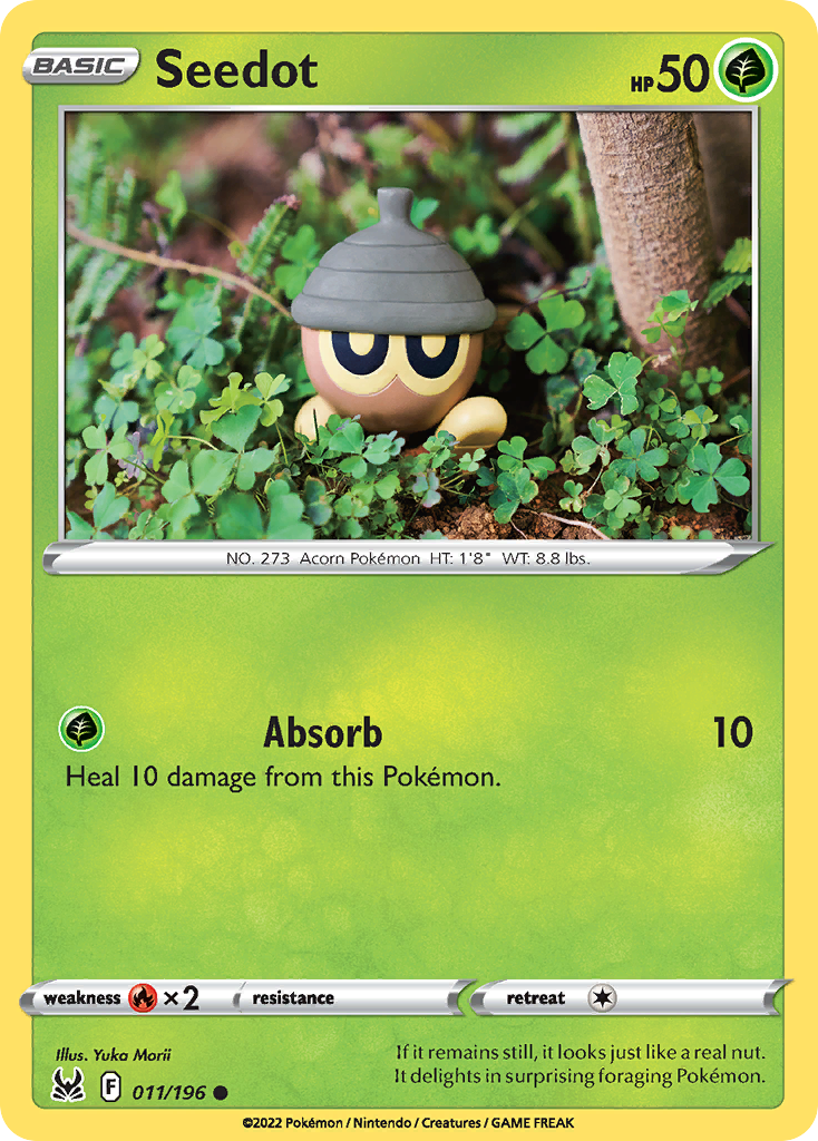 Seedot Pokémon card