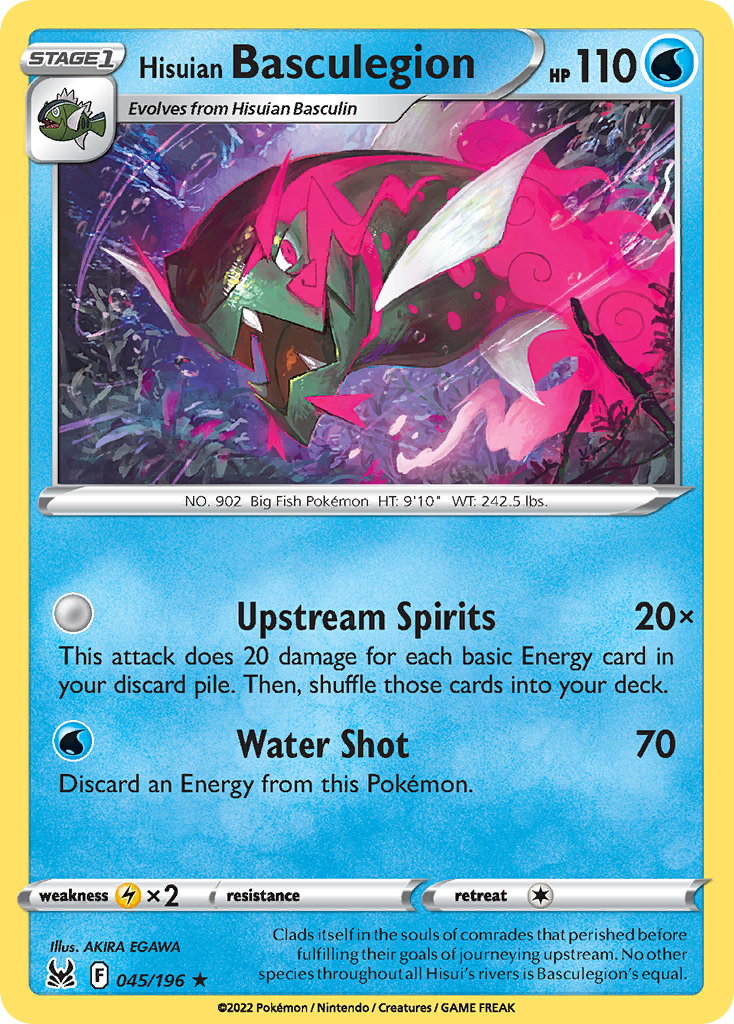 Hisuian Basculegion Pokémon card