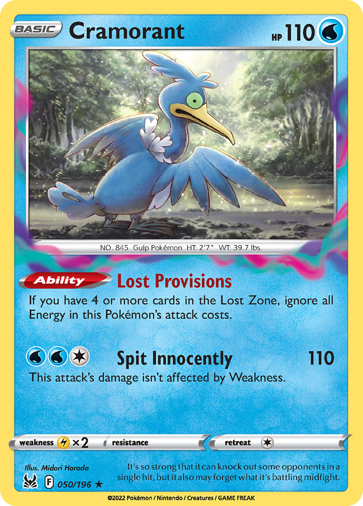 Cramorant Pokémon card