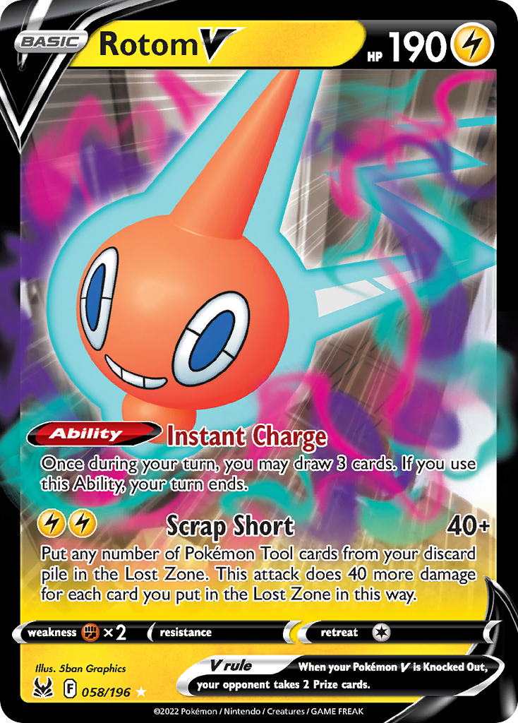 Rotom V Pokémon card