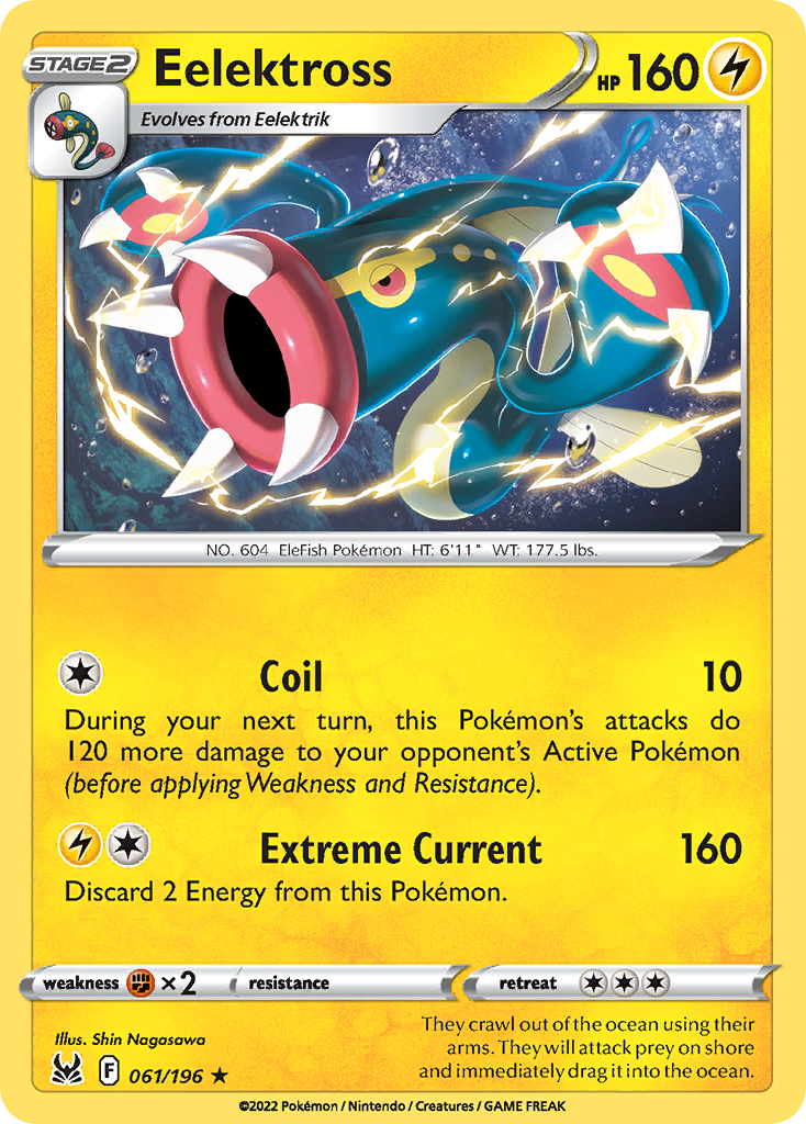 Eelektross Pokémon card