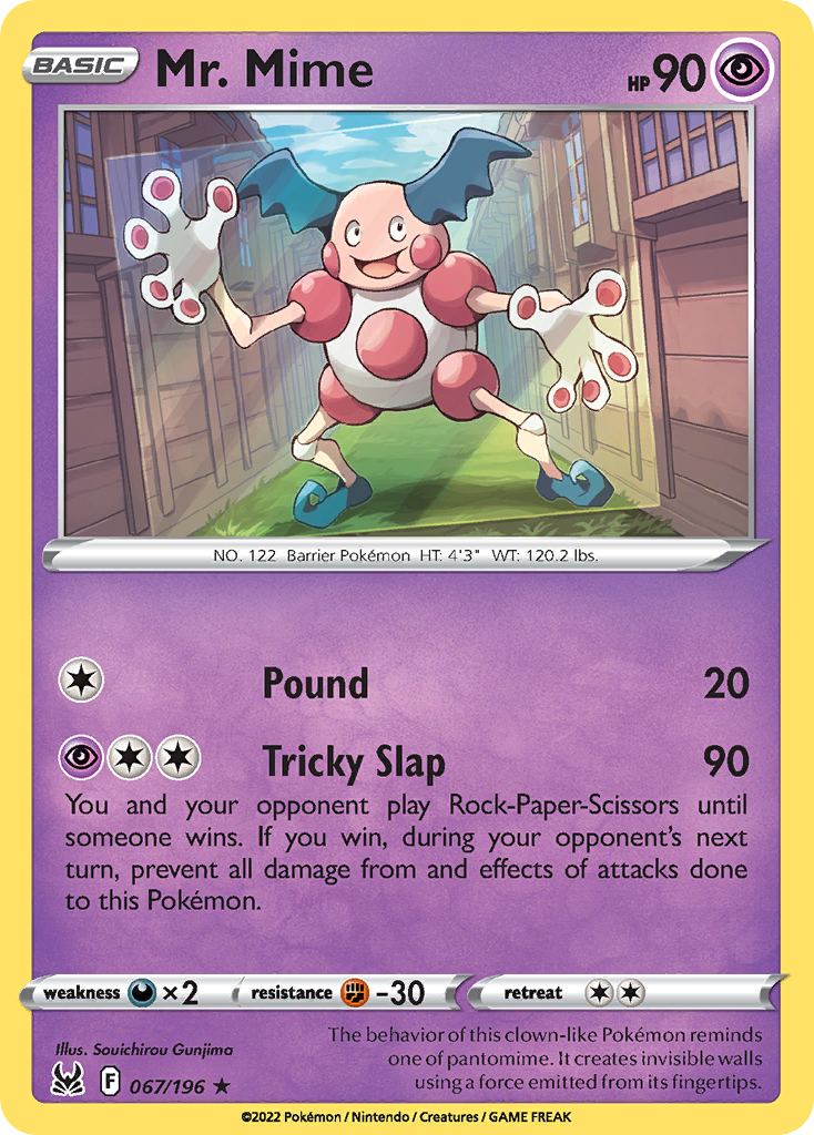 Mr. Mime Pokémon card